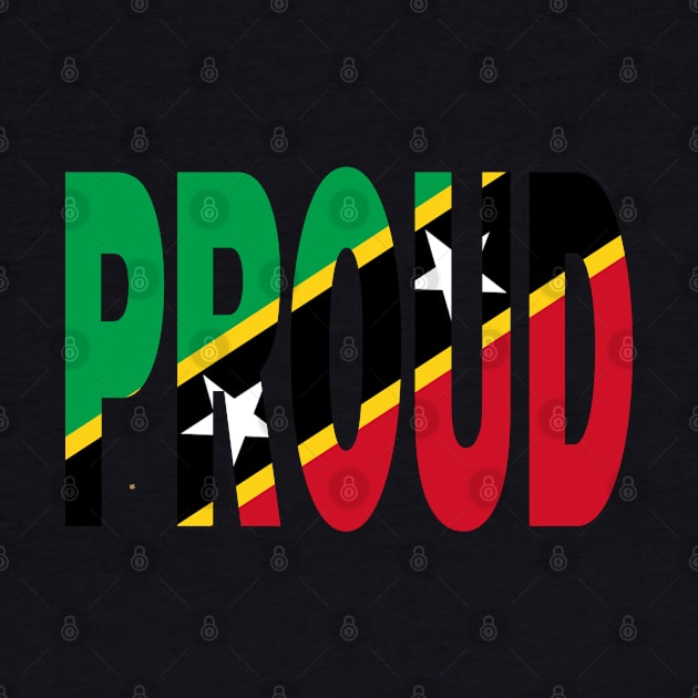 St kitts & Nevis Flag Designed in The Word Proud - Soca Mode by Soca-Mode